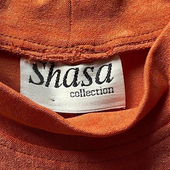 SHASA Collection Short Sleeve Turtleneck Mini Dress - Picture 4 of 4